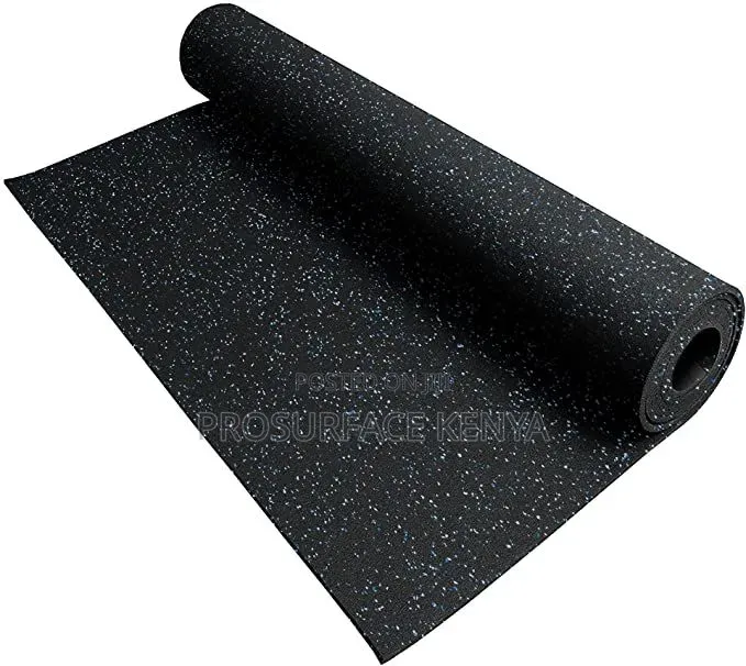 Rubber Fitness Gym Mat – Non Slip Workout Flooring
