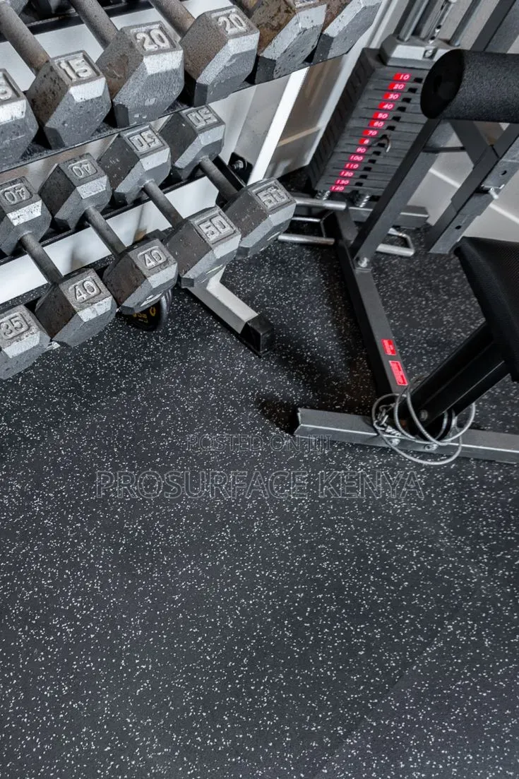 Rubber Fitness Gym Mat – Durable Gym Floor Protection