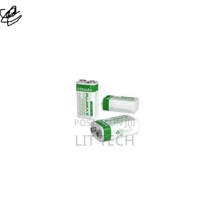 Pujimax 9v Lithium Ion Rechargeable Battery 1pcs 9V 650mah 9v Battery