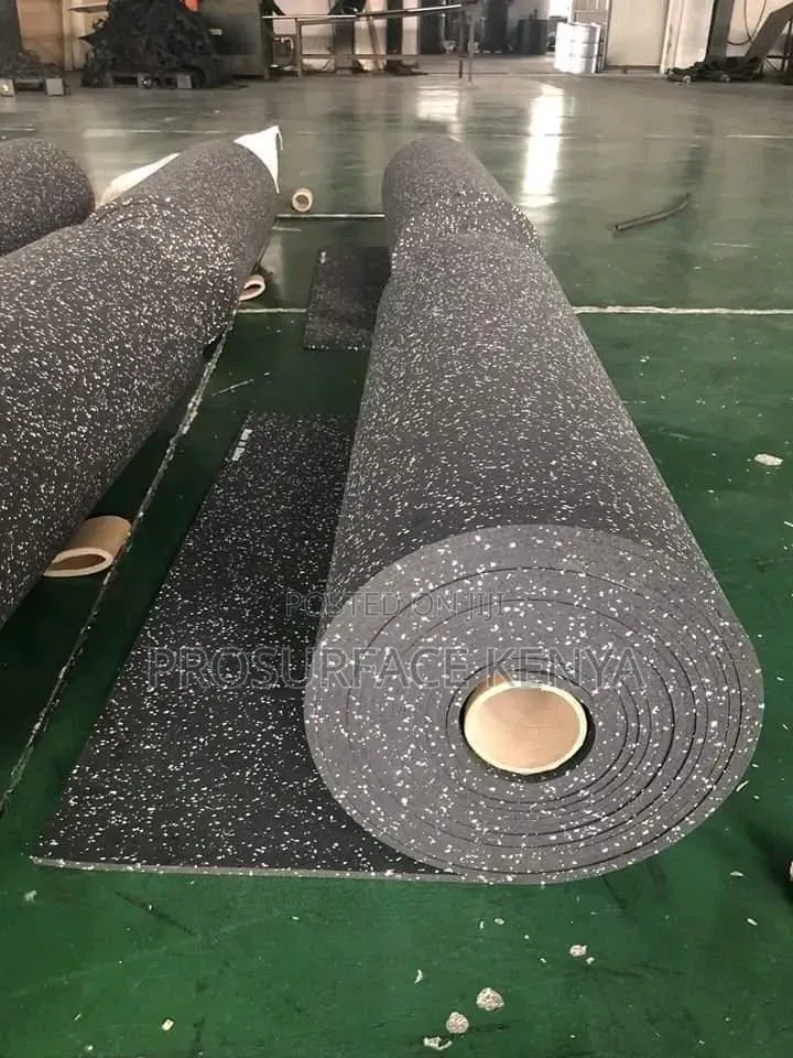 Rubber Fitness Gym Mat – Tough Long Lasting Flooring