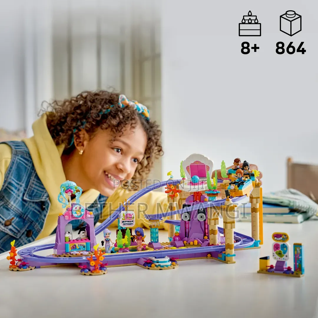 LEGO Friends Mermaid Roller Coaster Ride in Kenya