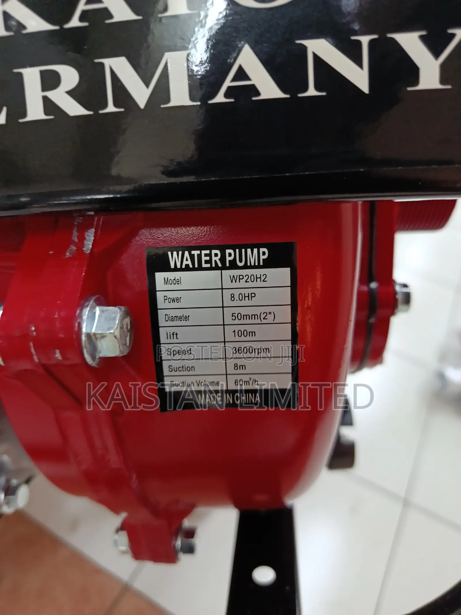 Kato Germany WP20H2 2 Inch High Pressure Water Pump 7.5HP