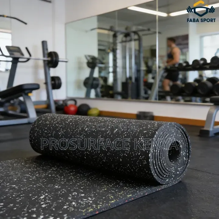 Rubber Fitness Gym Mat – Easy Care Gym Floor Solution