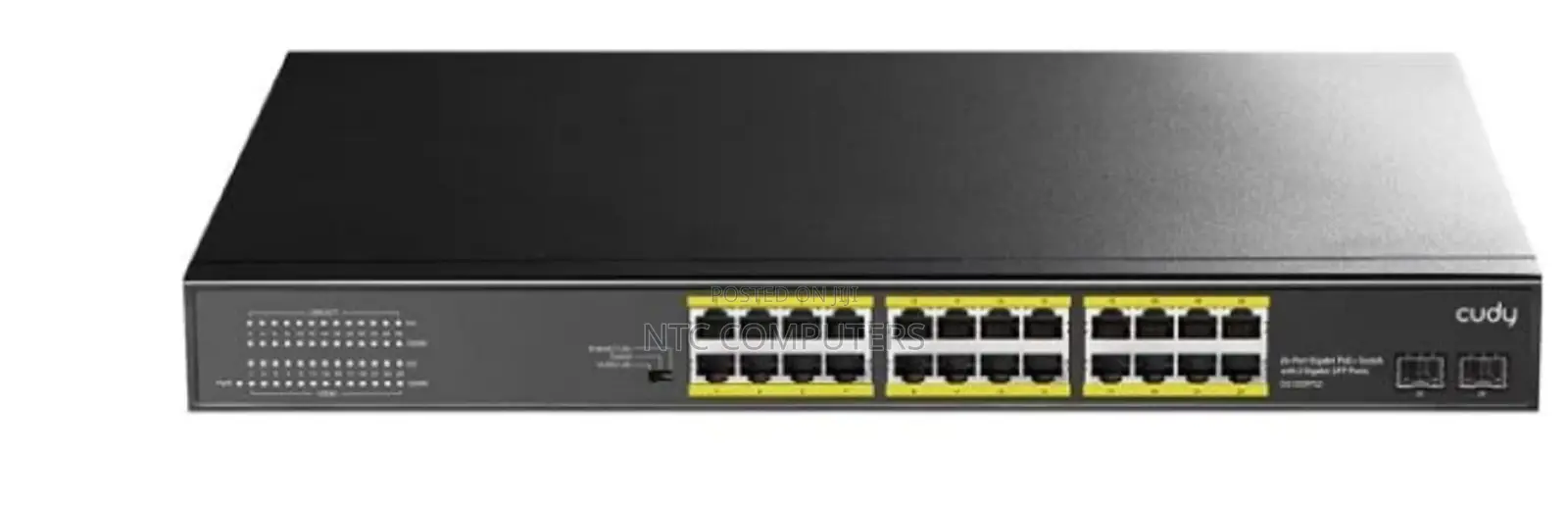 CUDY 16-Port GIGABIT PoE(300watts) + Switch With 2 Uplink Ports