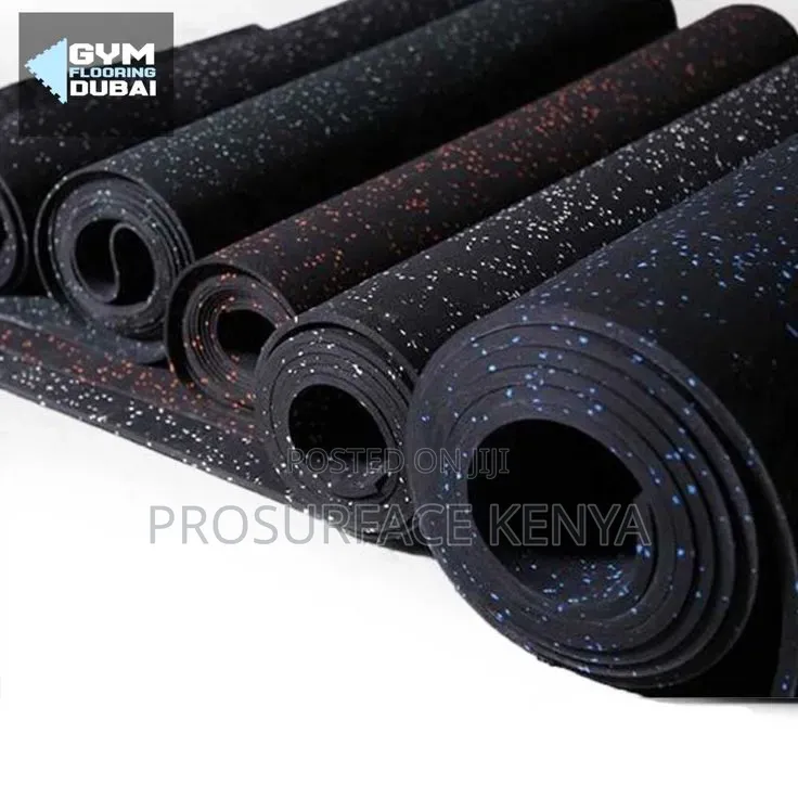 Rubber Fitness Gym Mat – Safe Stable Workout Flooring