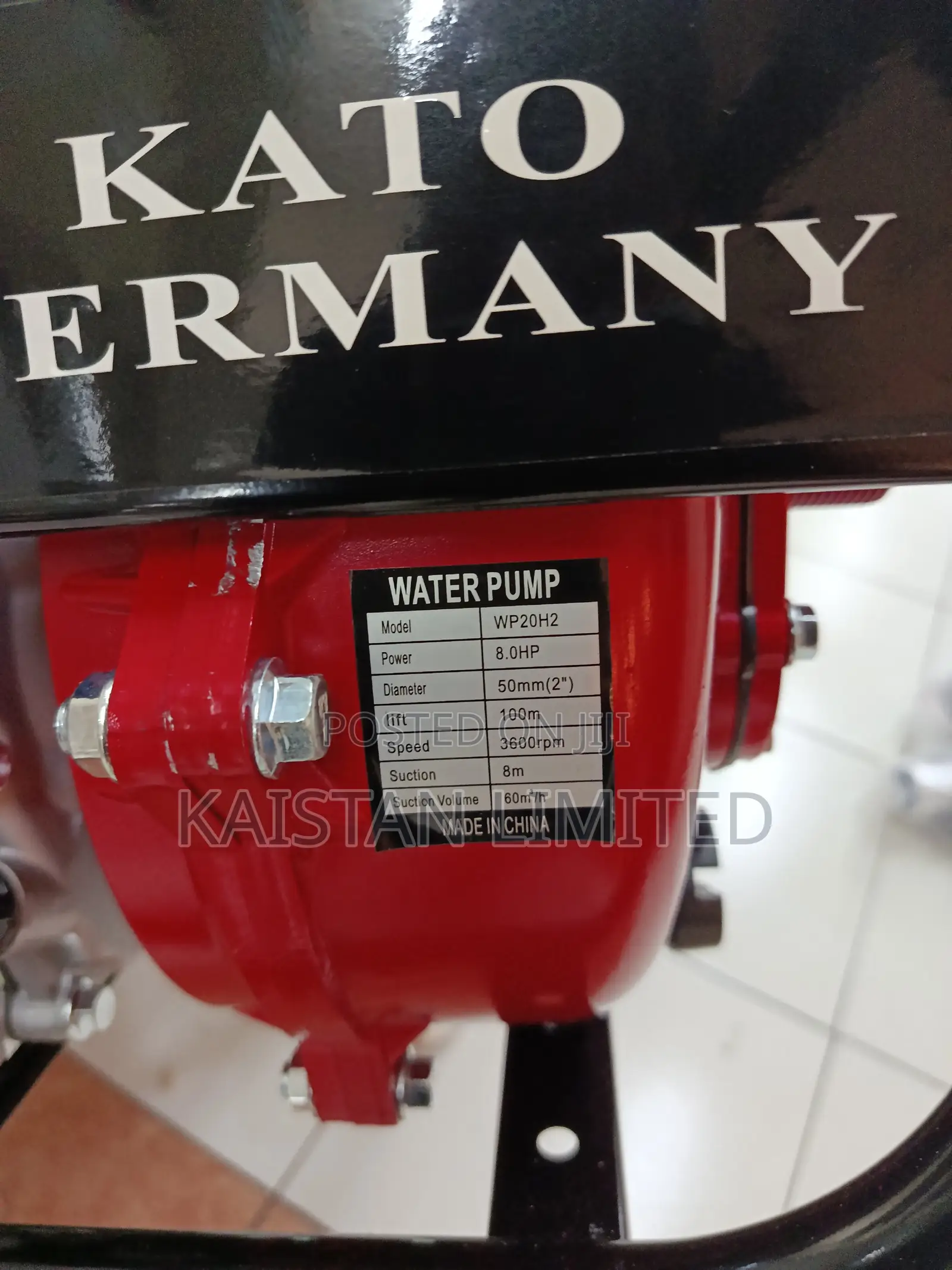 Kato Germany 2" Water Pump 8HP – High Pressure Pump