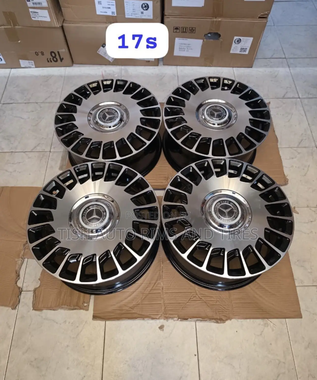 Mercedes Benz 17 Inch Block Rims Set