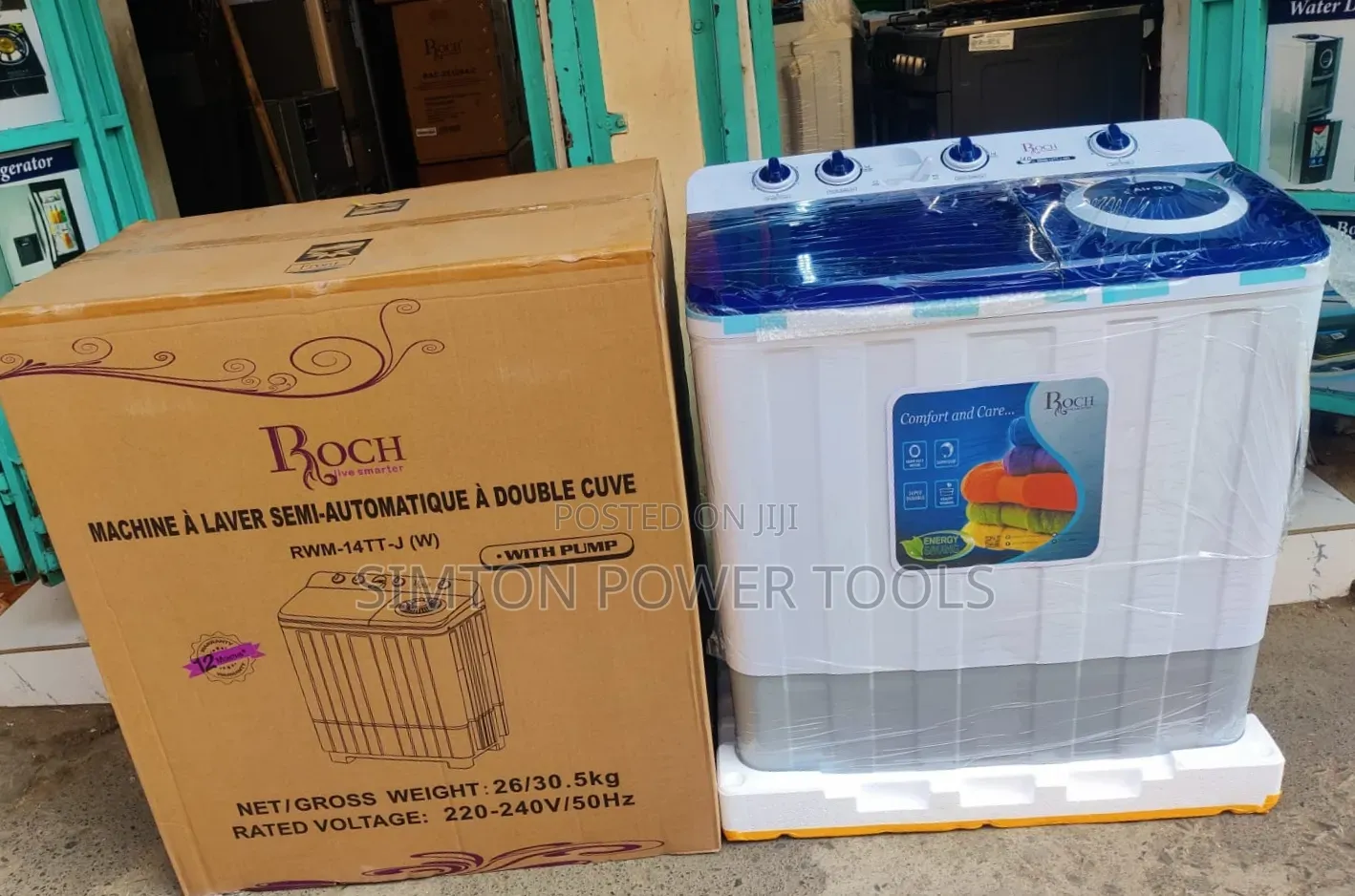 ROCH 14Kg Twin-Tub Semi-Automatic Washing Machine