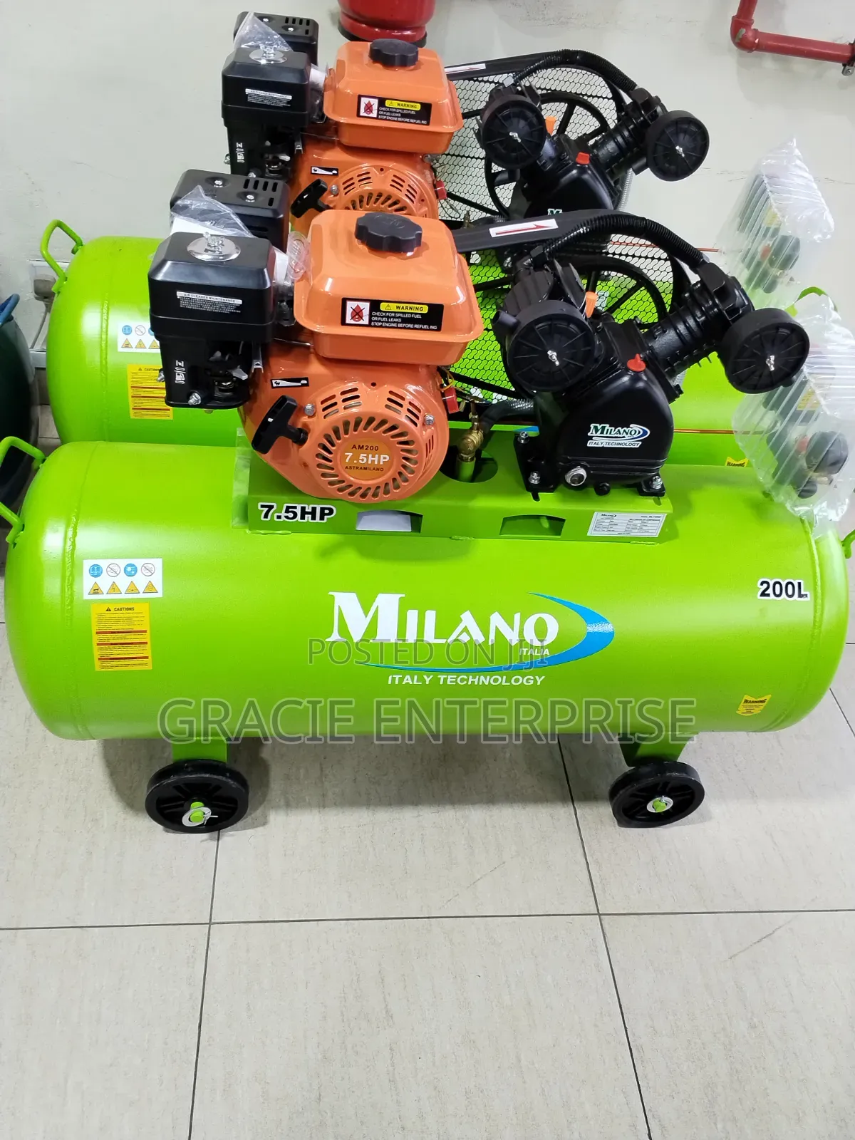 7.5hp Petrol Driven Air Compressor