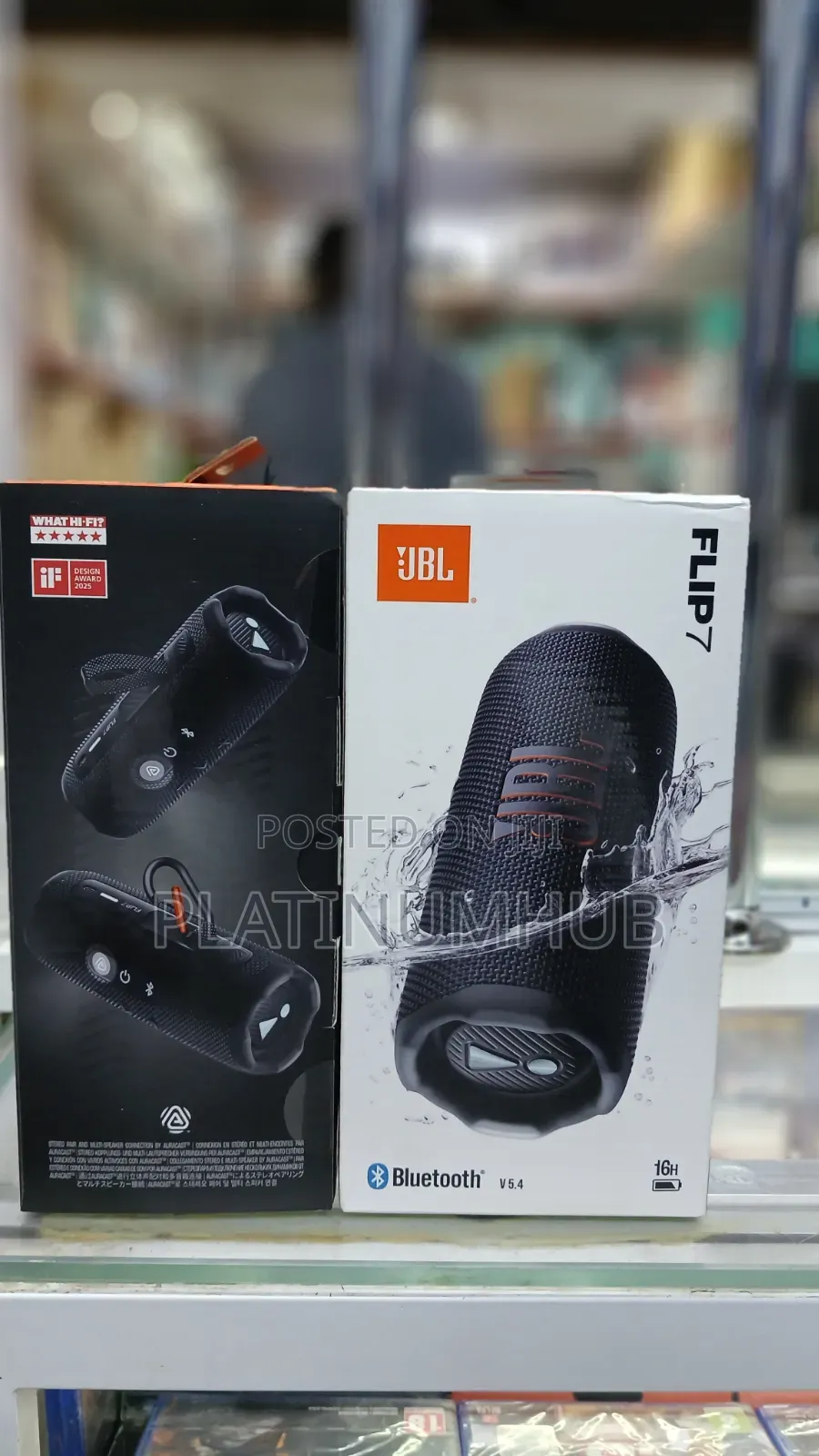 Flip 7 Black Colour JBL Small Speaker