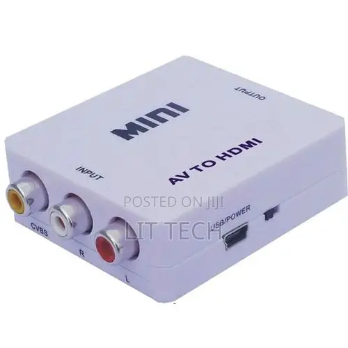 Mini AV 2 HDMI Adapter HighDefinition Audio/Video Converter
