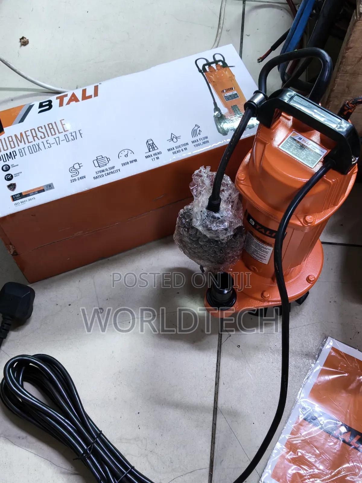 0.5hp Btali Submersible Electric Shallow Well Pump 17m Head