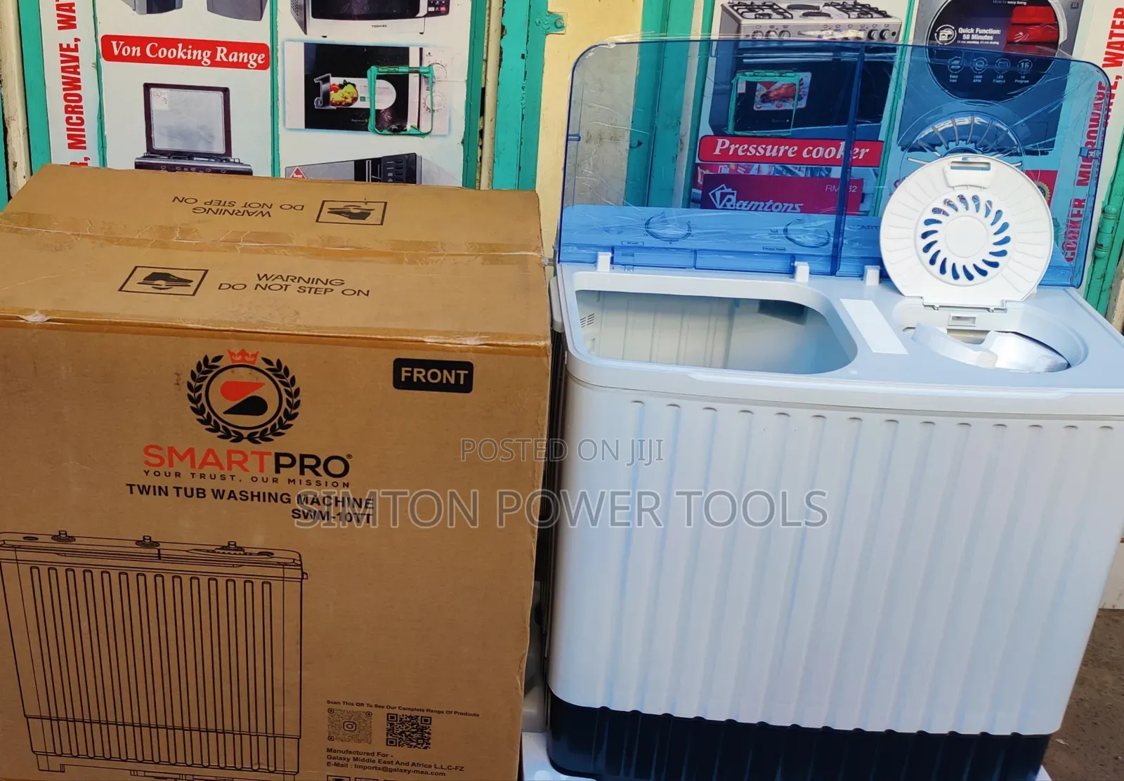 Smartpro 10KG Twin Tub Semi-Automatic Washing Machine