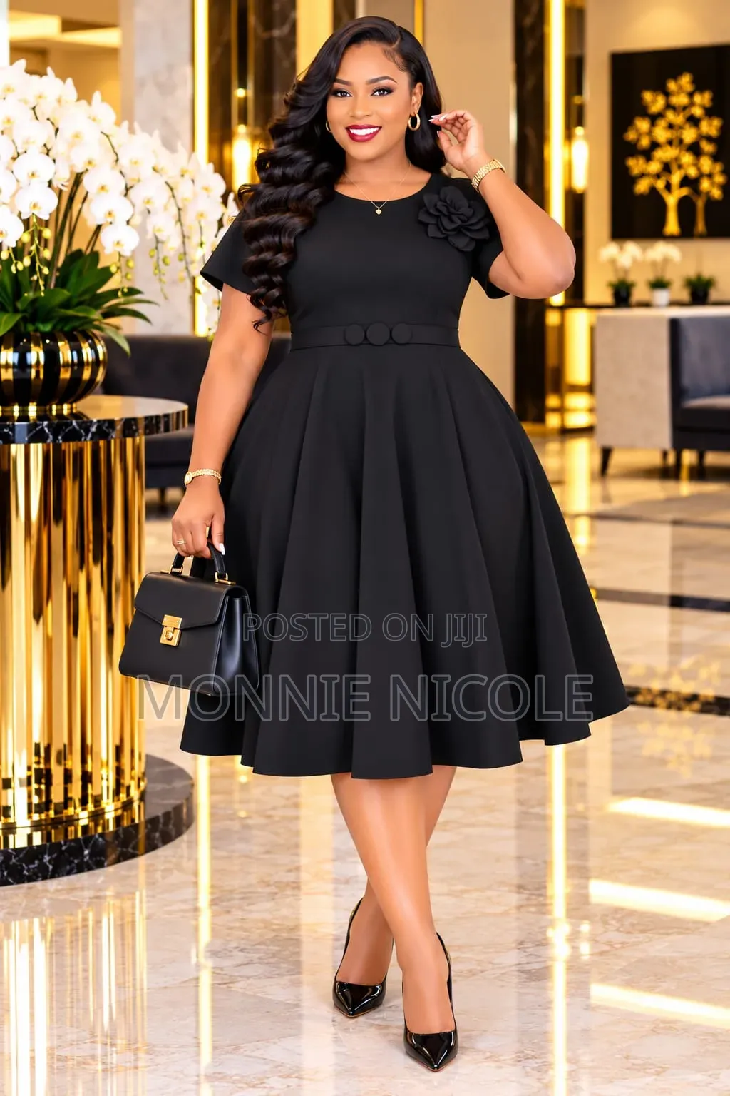 Fashion Turkey Elegant Black Dress. Funeral Dress