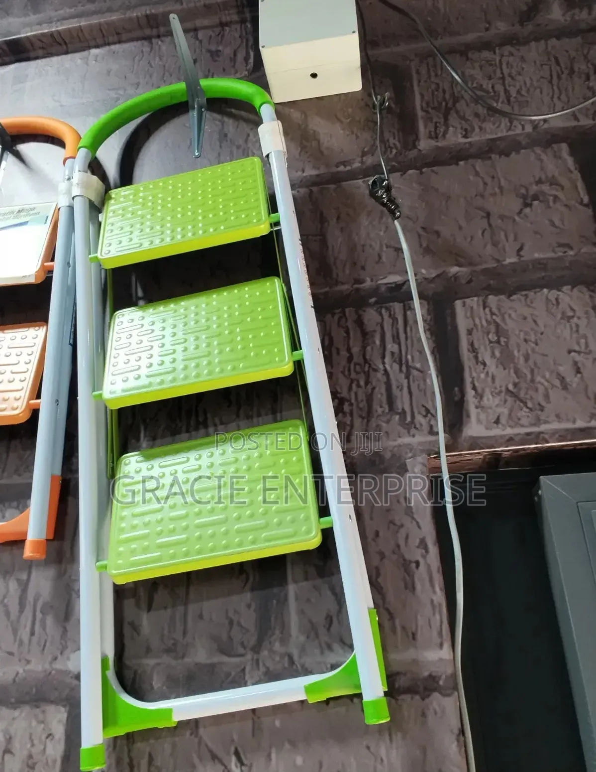 Portable Step Ladder, 3 Step Folding Household Ladder