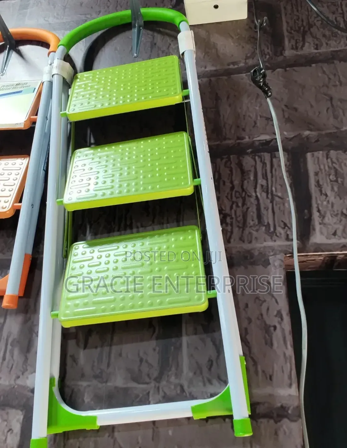 Portable Step Ladder, 3 Step Folding Household Ladder
