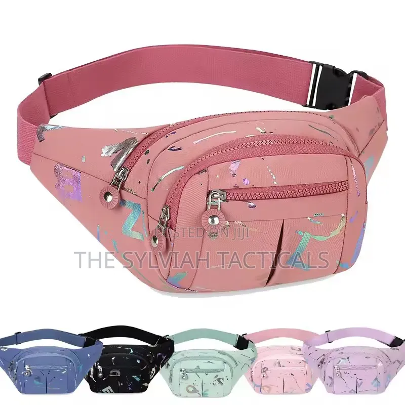 *Water Proof Waist Bags Lightweight Fanny Pack Korean-Style Cross