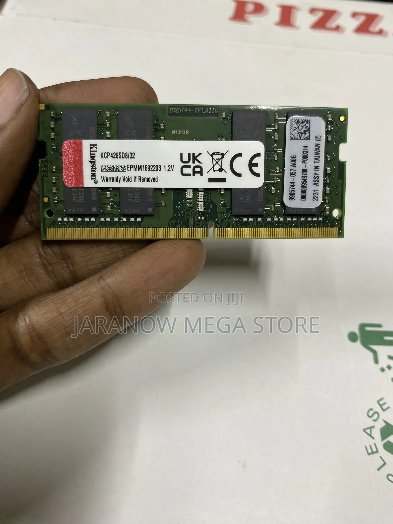 Kingston 32GB DDR4 2666MHz SODIMM Laptop RAM (KCP426SD8/32 - 2Rx8)
