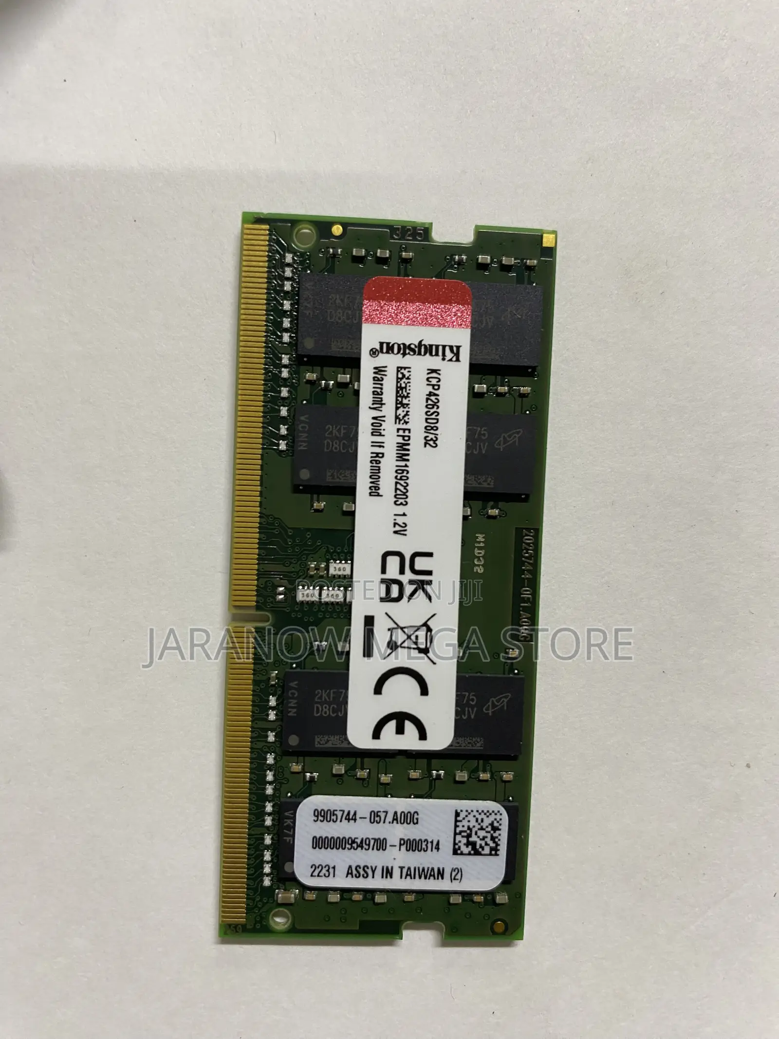 Kingston 32GB DDR4 2666MHz SODIMM Laptop RAM (KCP426SD8/32 - 2Rx8)