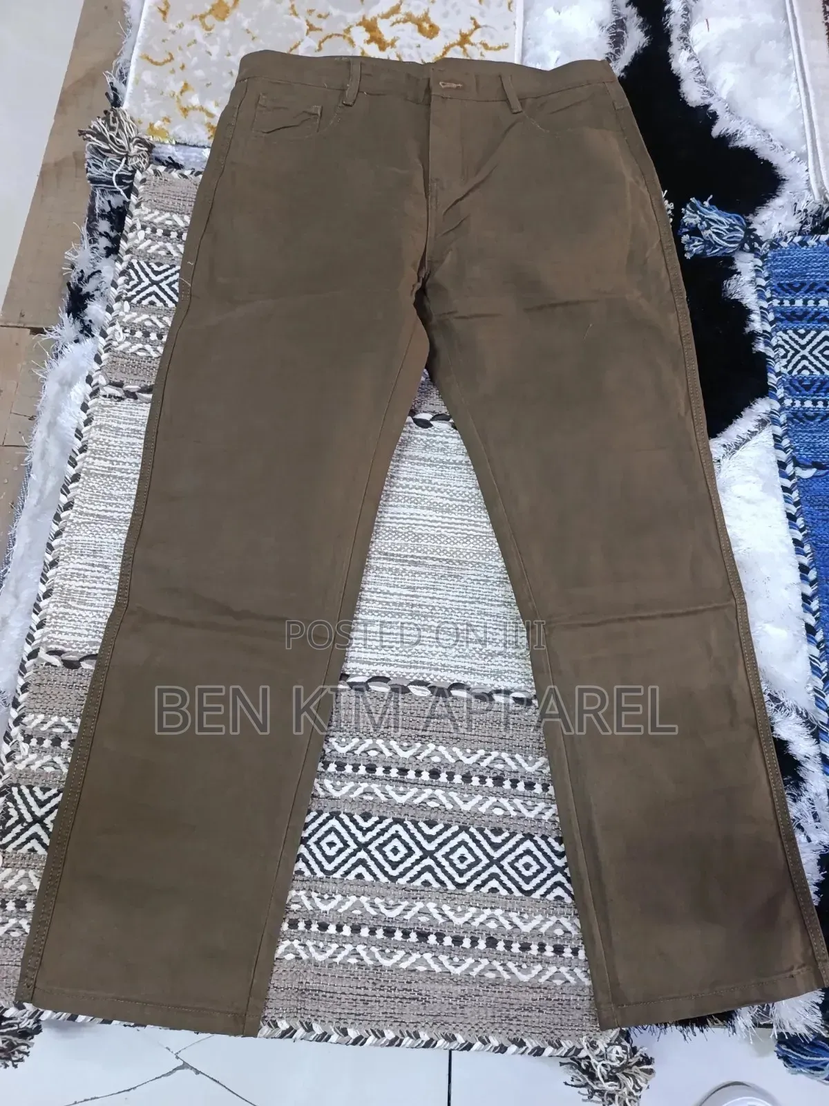 Straight Fit Hard Khakis Jungle Green, Beige, Dark Brown and Navy Blue