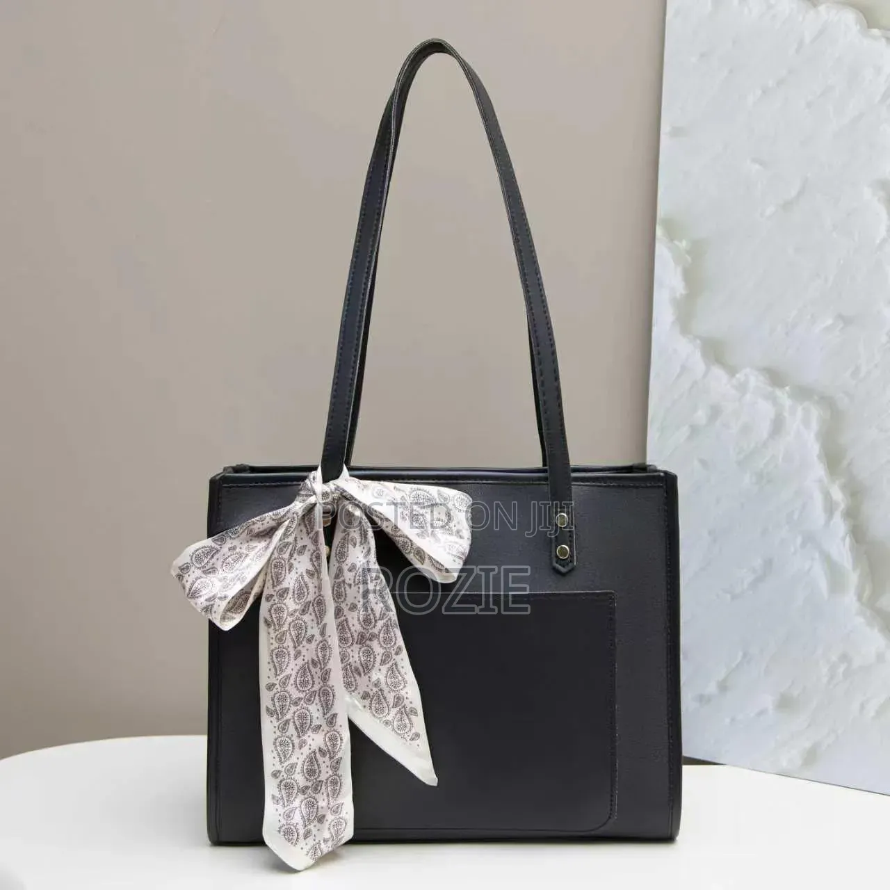 Black Women’s Tote Bag – Large Ladies Handbag for Work & Everyday Use