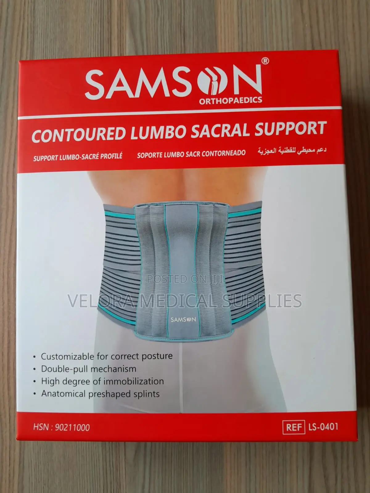 Contoured Lumbo-Sacral Support Belt – Back Support