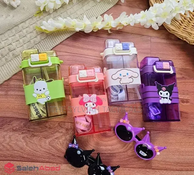 *Partitioned Disney Sanrio Melody & Kuromi Double Drinking Water