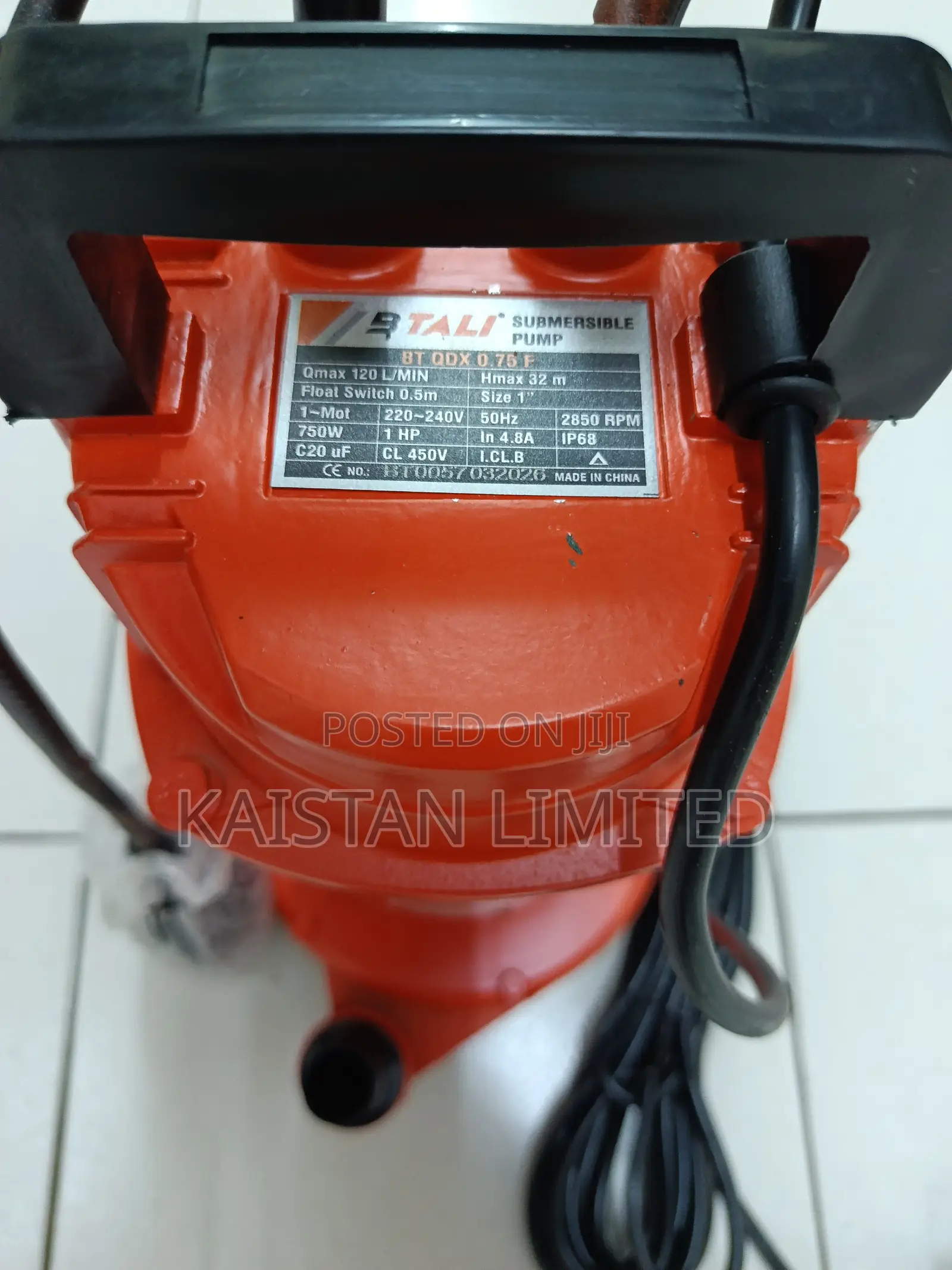 1HP Shallow Well Water Pump – 32M Max Lifting Height