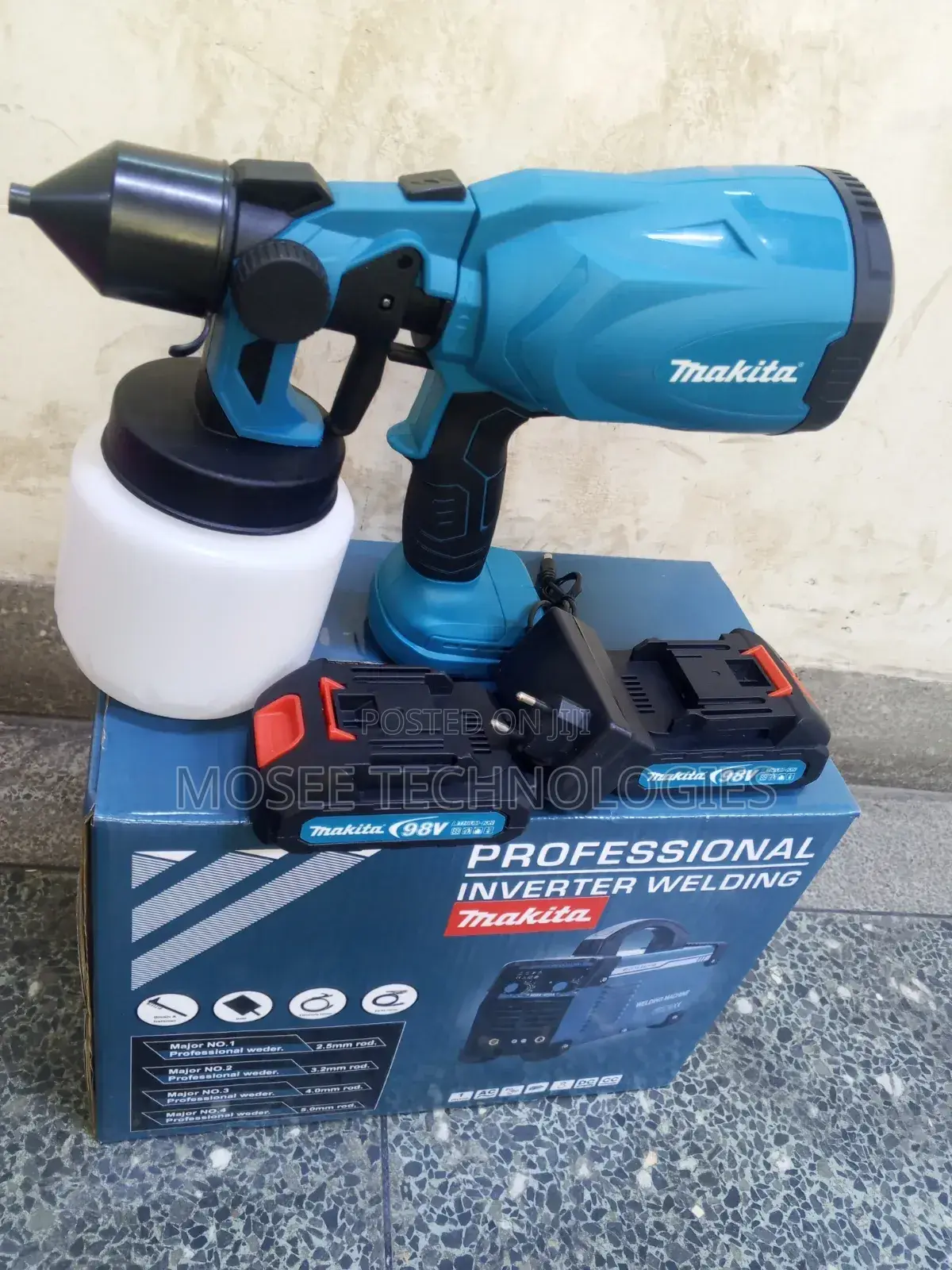 98V Cordless Electric Paint Sprayer Gun – Professional Spray Machine