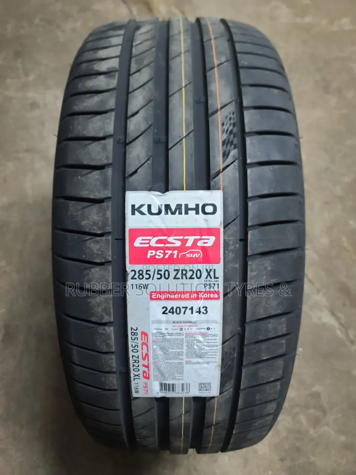 285 /50 R20 Kumho Tyres 116w x.l Escta Ps71
