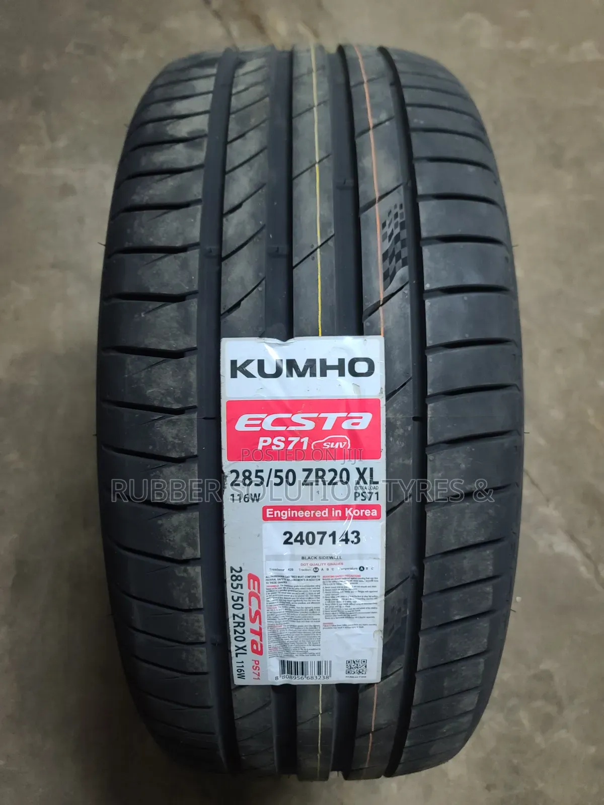 285 /50 R20 Kumho Tyres 116w x.l Escta Ps71