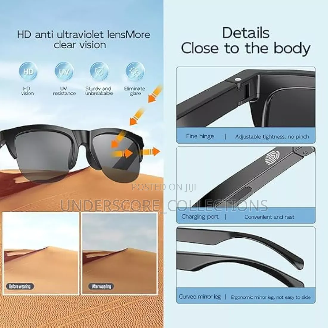 Bluetooth Wireless Smart Audio Sun Glasses