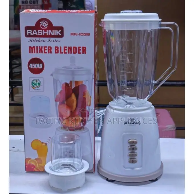 Rashnick RN-1038 450W Kitchen Series – 2 in 1 Mixer Blender – White