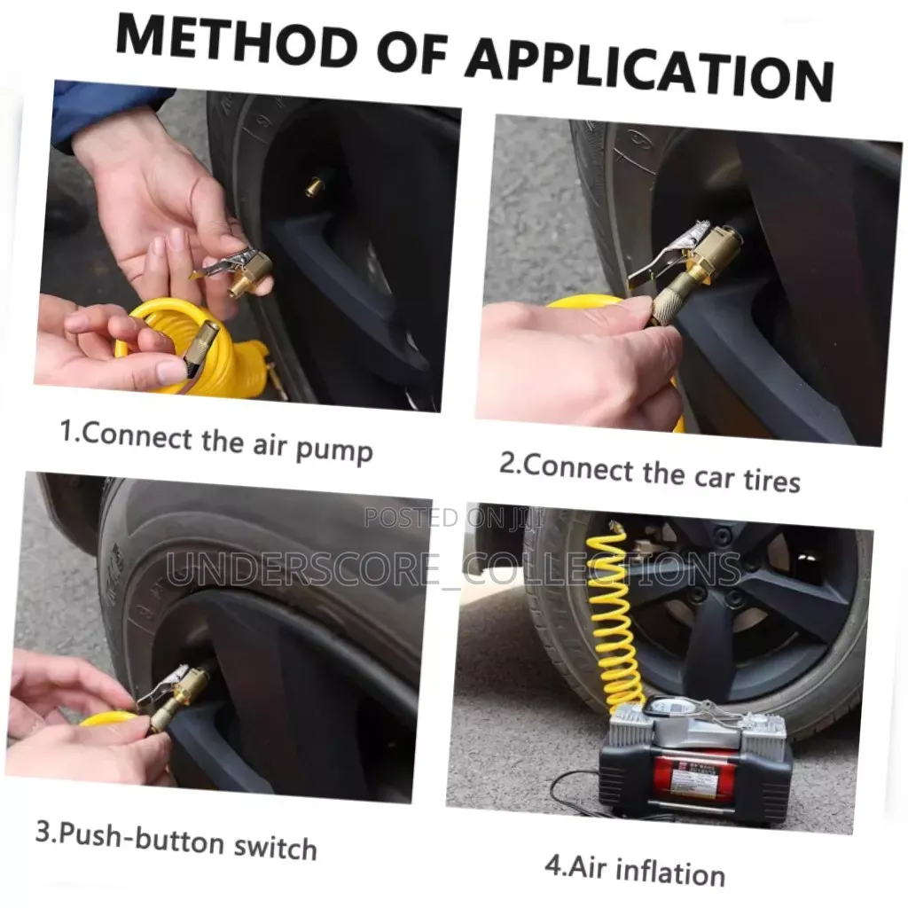 2 Cylinder Air Compressor Tyre Inflator Capacity