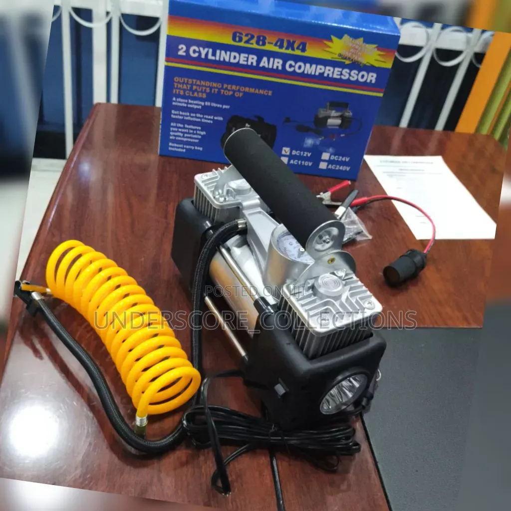 2 Cylinder Air Compressor Tyre Inflator Capacity
