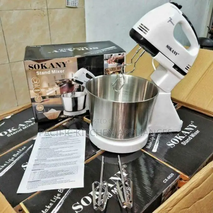 Sokany 7 Speed 250W Hand Mixer With 2 Dough Hooks