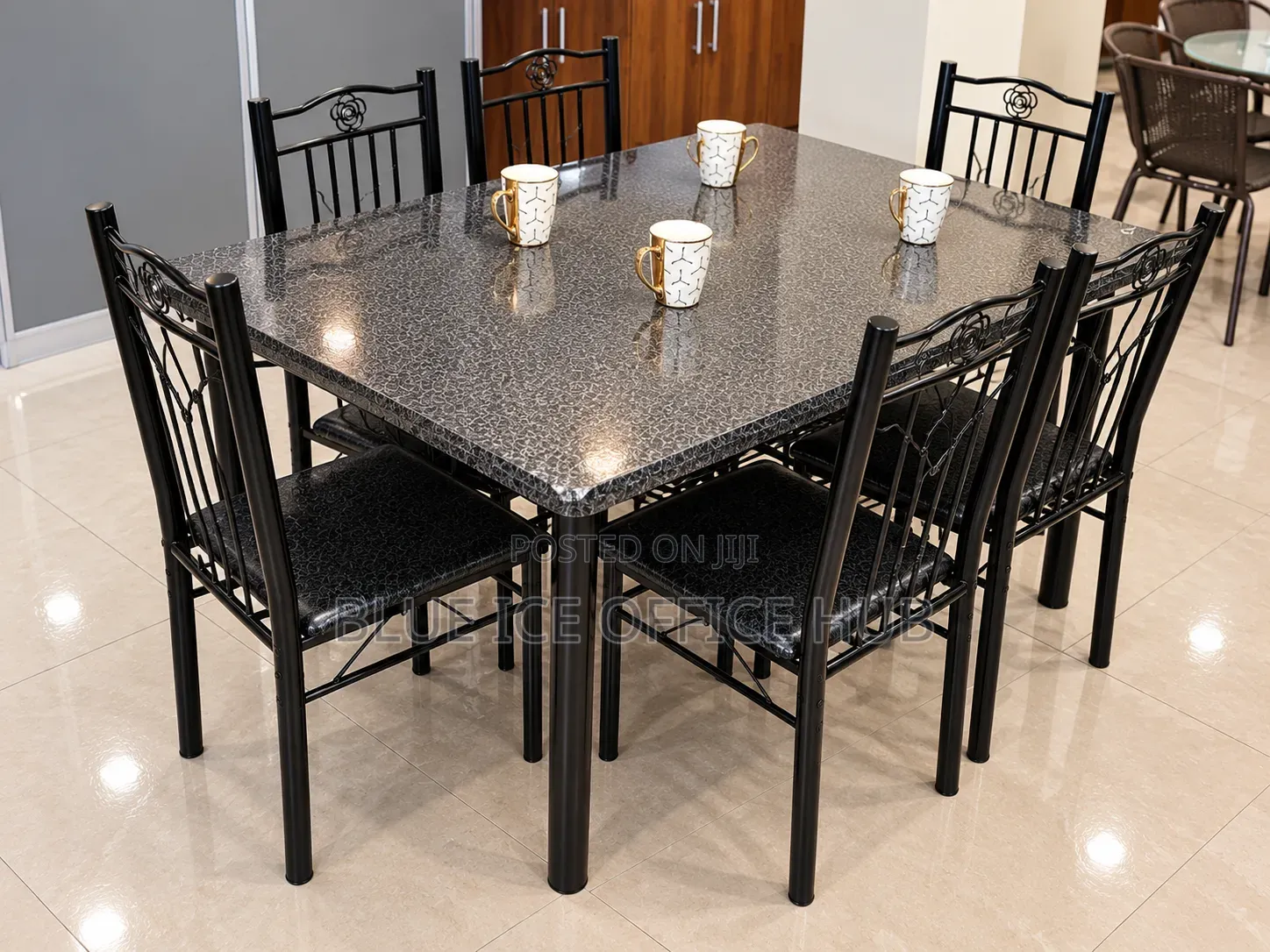 6 Seater Dining Table Set With 6 Chairs