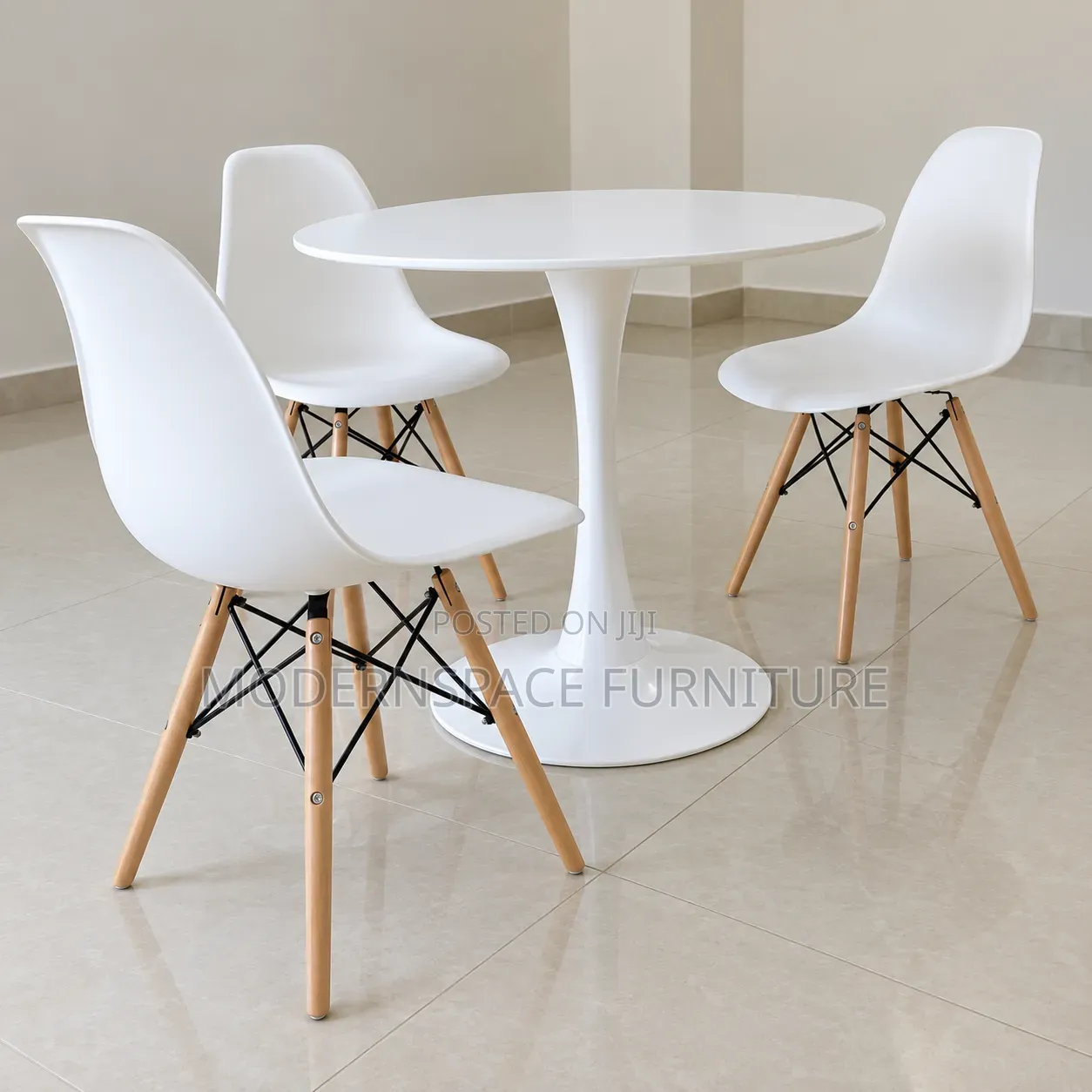 White 4 Seater Dining Set