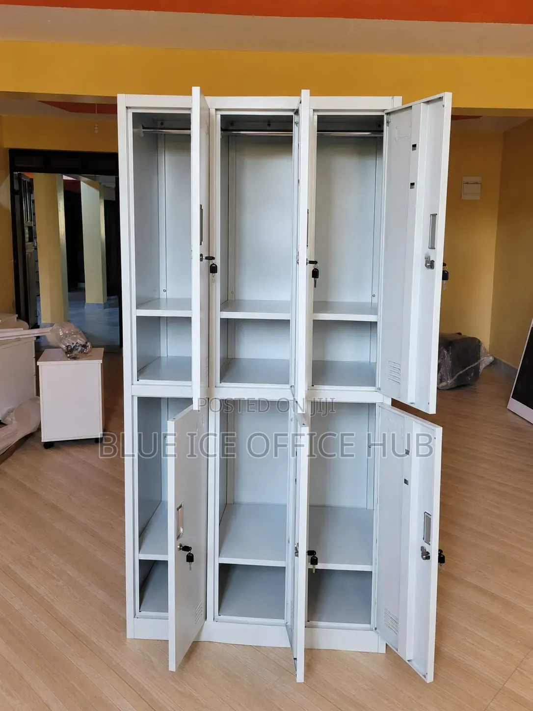 6 Door Steel Office Locker Cabinet.