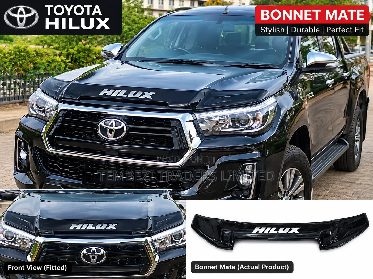 Toyota Hilux Premium Bonnet Guard / Bug Shield Deflector
