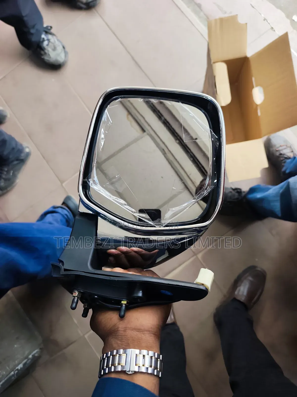 Toyota Prado FJ90 FJ95 Electric Chrome Side Mirror (3-Wire Assembly)