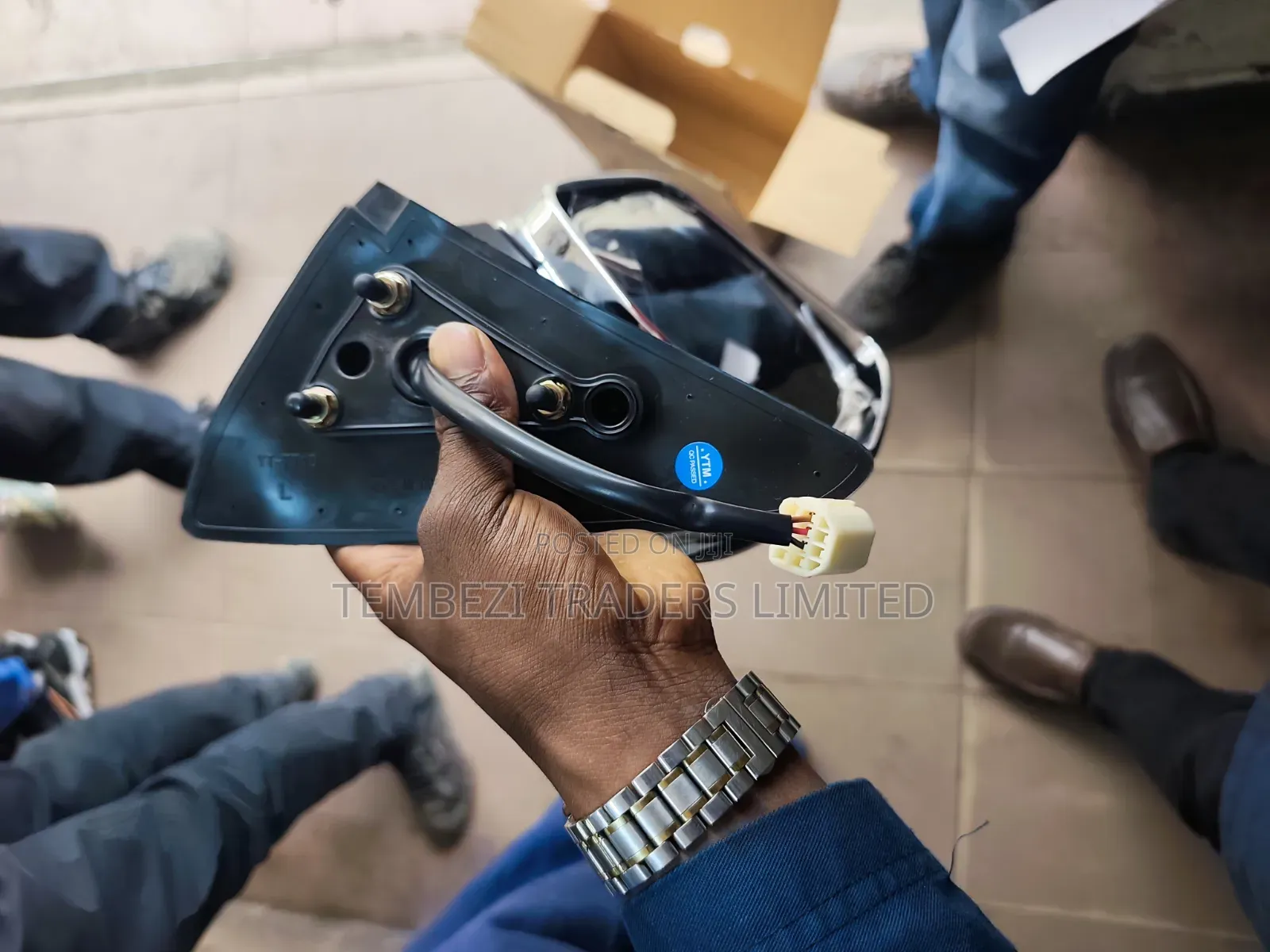Toyota Prado FJ90 FJ95 Electric Chrome Side Mirror (3-Wire Assembly)