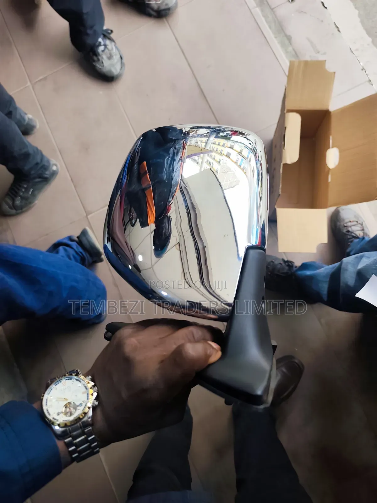 Toyota Prado FJ90 FJ95 Electric Chrome Side Mirror (3-Wire Assembly)