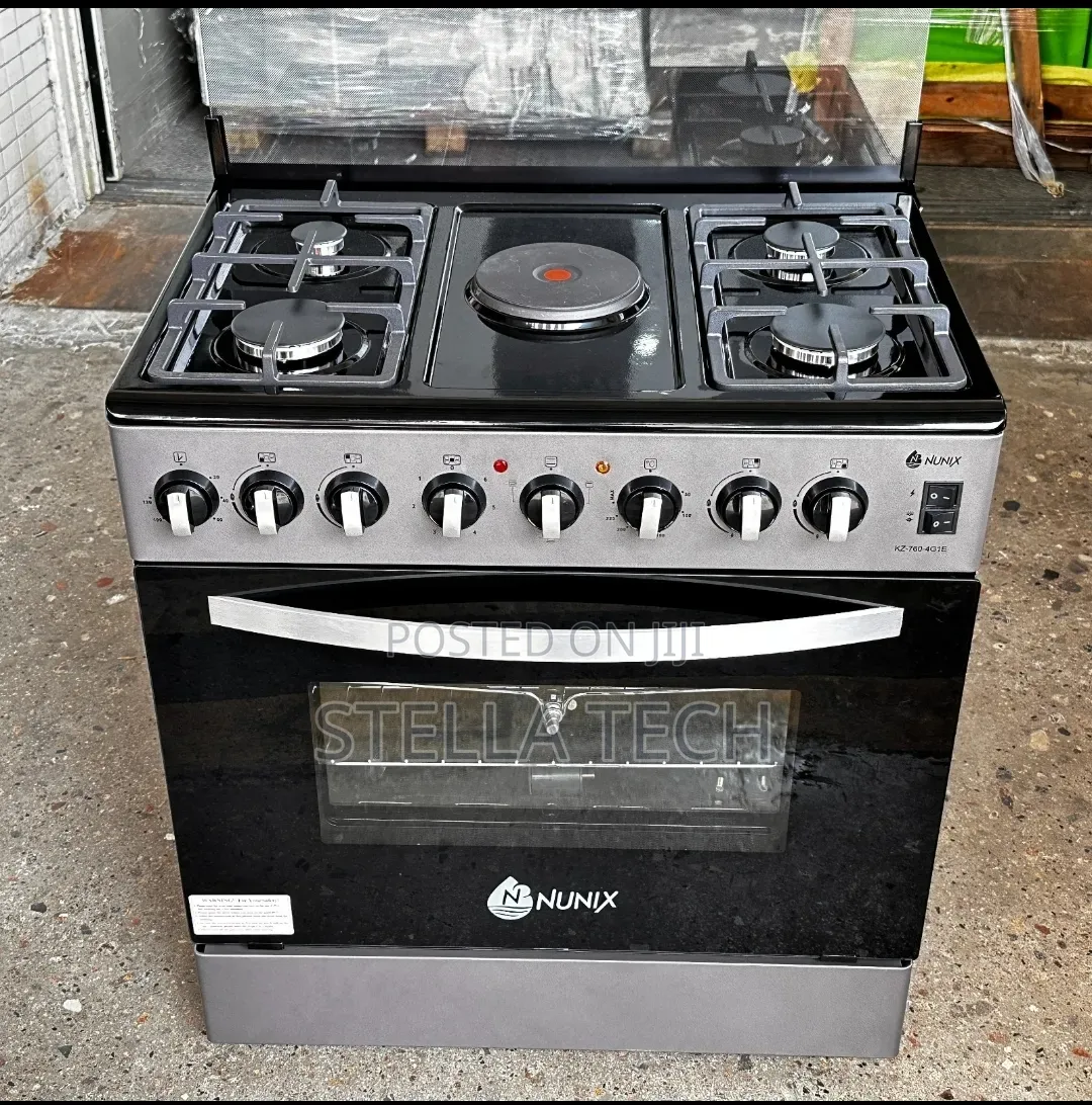 60*80 Nunix 4gas +1 Electric Standing Cooker With Electric Oven
