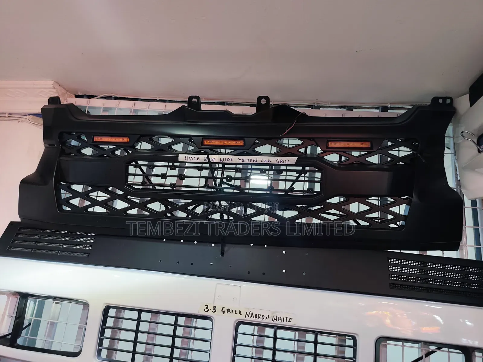 Toyota HiAce High Roof 9L Premium Front Grille Upgrades (With LEDs)