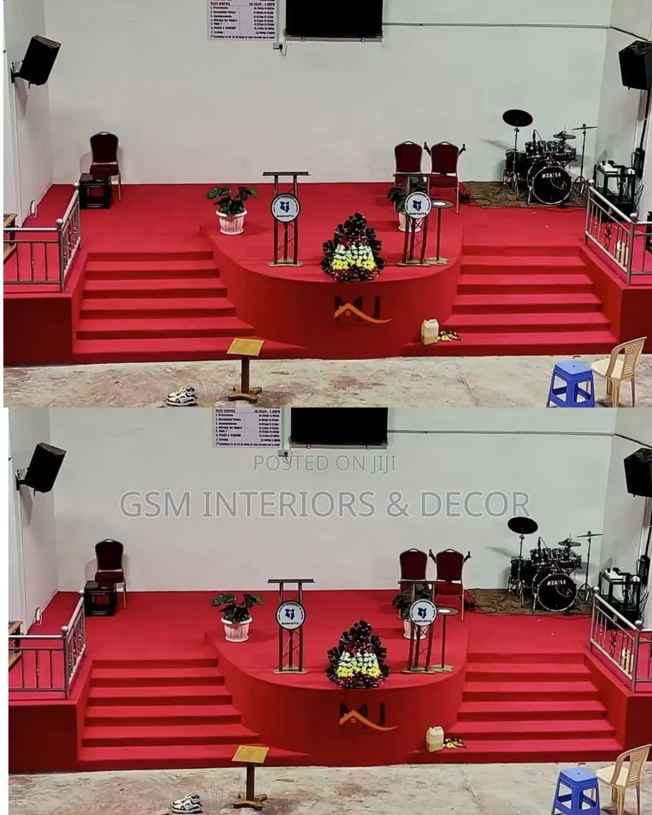 Red Carpets for Church in Suplly and Installation Countrywide