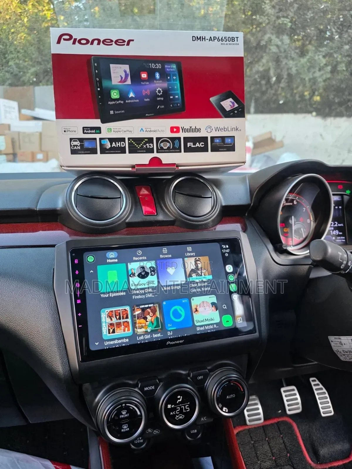 Suzuki Swift Sport 2018 Infotainment System Upgrad Pioneer DmhAp6650BT