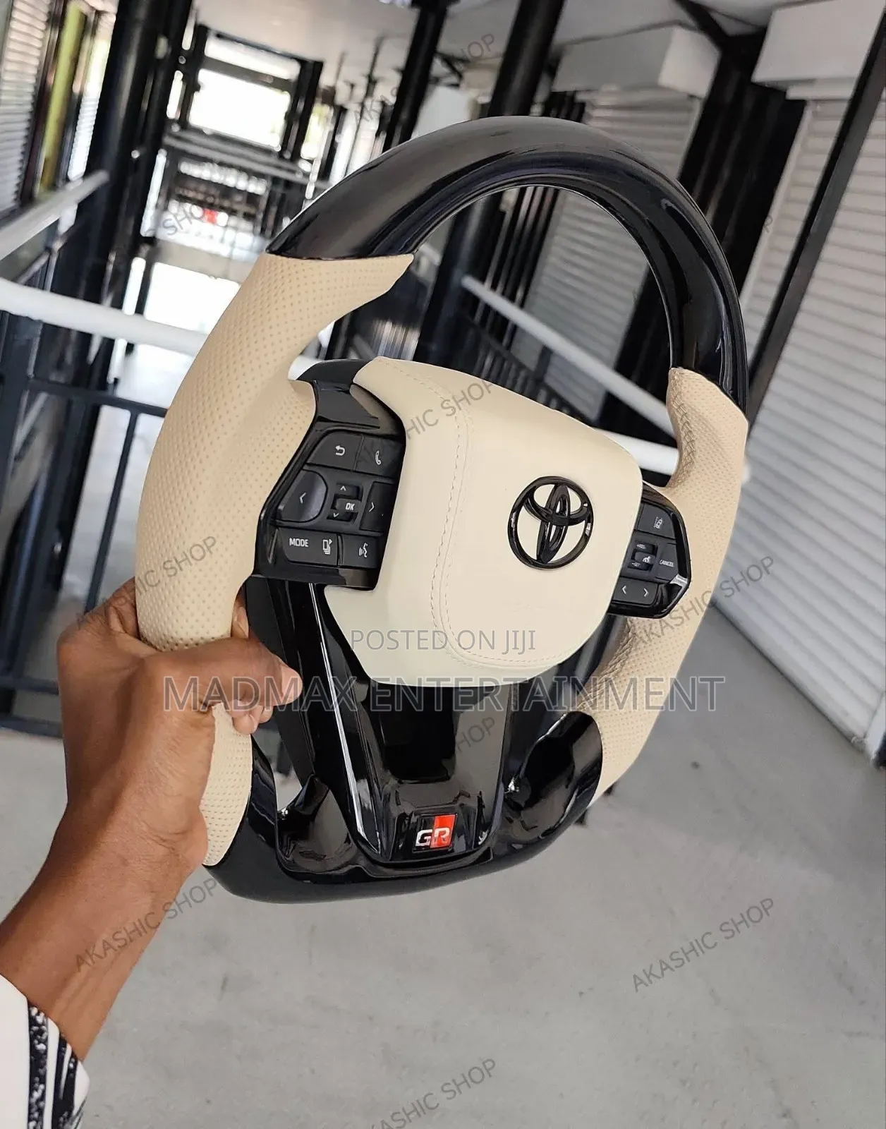 Beige Leather Gr Steering Wheel Lc/Prado/Fortuner Etc.