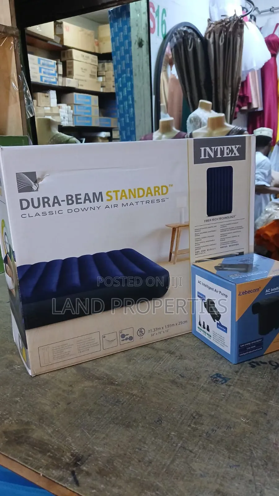 Intex Inflatable Air Mattress 
Comes With a Free Electric Pump