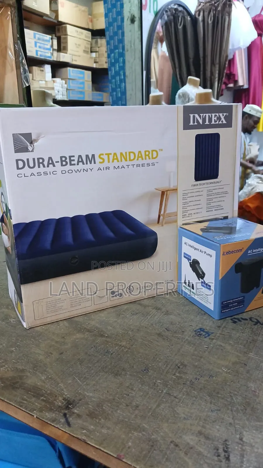 Intex Inflatable Air Mattress 
Comes With a Free Electric Pump